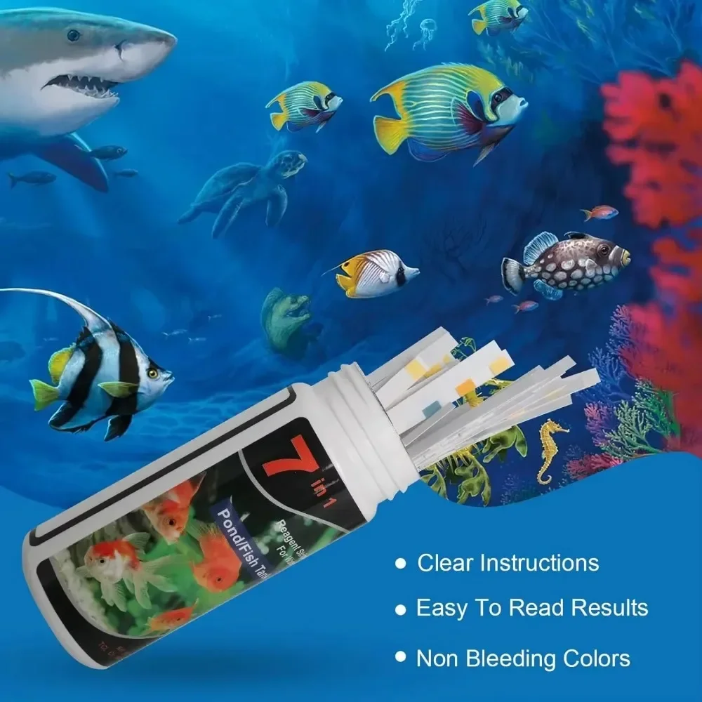 Marine Aquarium Water Test Kit - Aquarium Test Strip Freshwater Swimming Pool