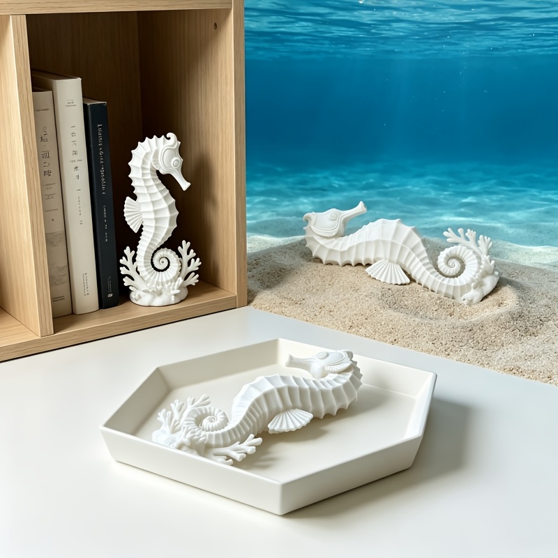 2Pcs Seahorses Coral Figurines - Marine Aquarium Kit recension och pris
