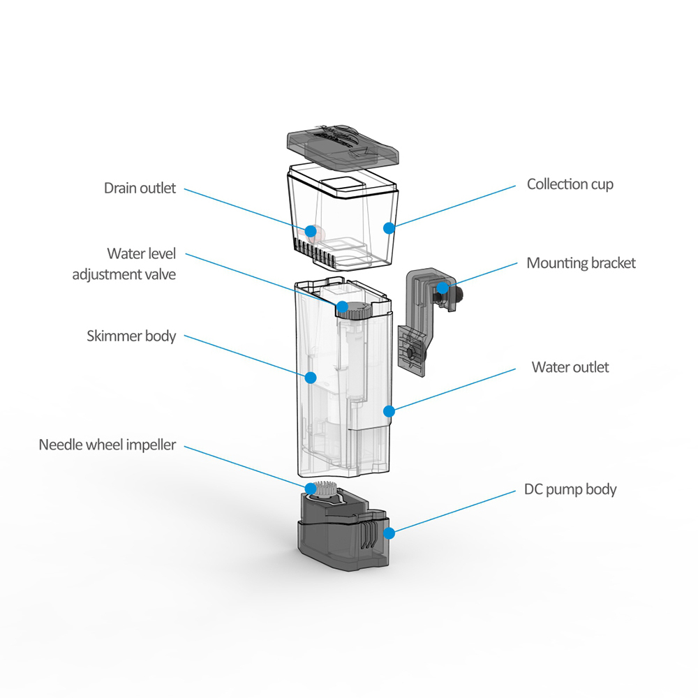 Internal Nano Skimmer Mini Q 1 - Marine Aquarium Uv Filter recension och pris