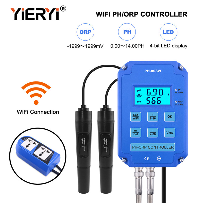 Yieryi Digital PH WiFi ORP Red - Marine Aquarium Par Meter recension och pris