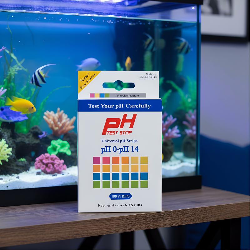 100Pcs Water PH Test Strips 0  - Marine Aquarium Water Test Kit recension och pris