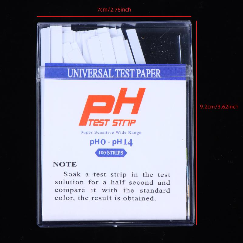 100Pcs Water PH Test Strips 0  - Marine Aquarium Water Test Kit recension och pris