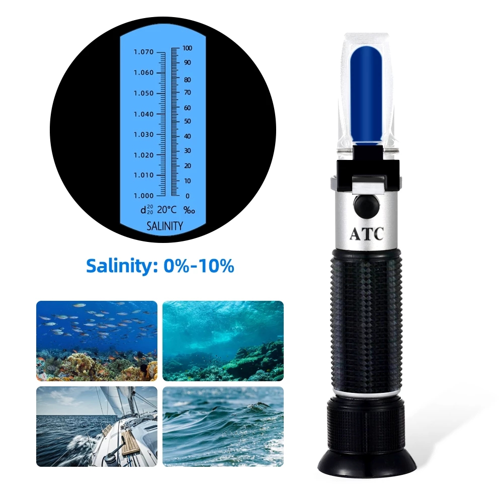 Salinity Refractometer 0-10% 1 - Marine Aquarium Aquascape recension och pris