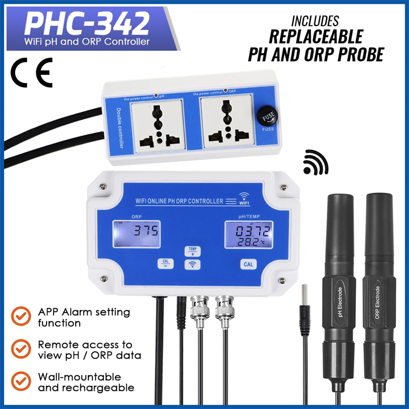 Tuya WiFi 3-in-1 PH ORP Temp C - Marine Aquarium Par Meter recension och pris
