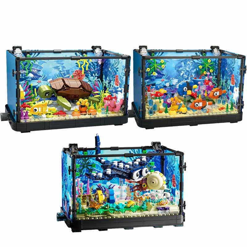 Fish Tank Building Block Set w - Marine Aquarium Kit recension och pris