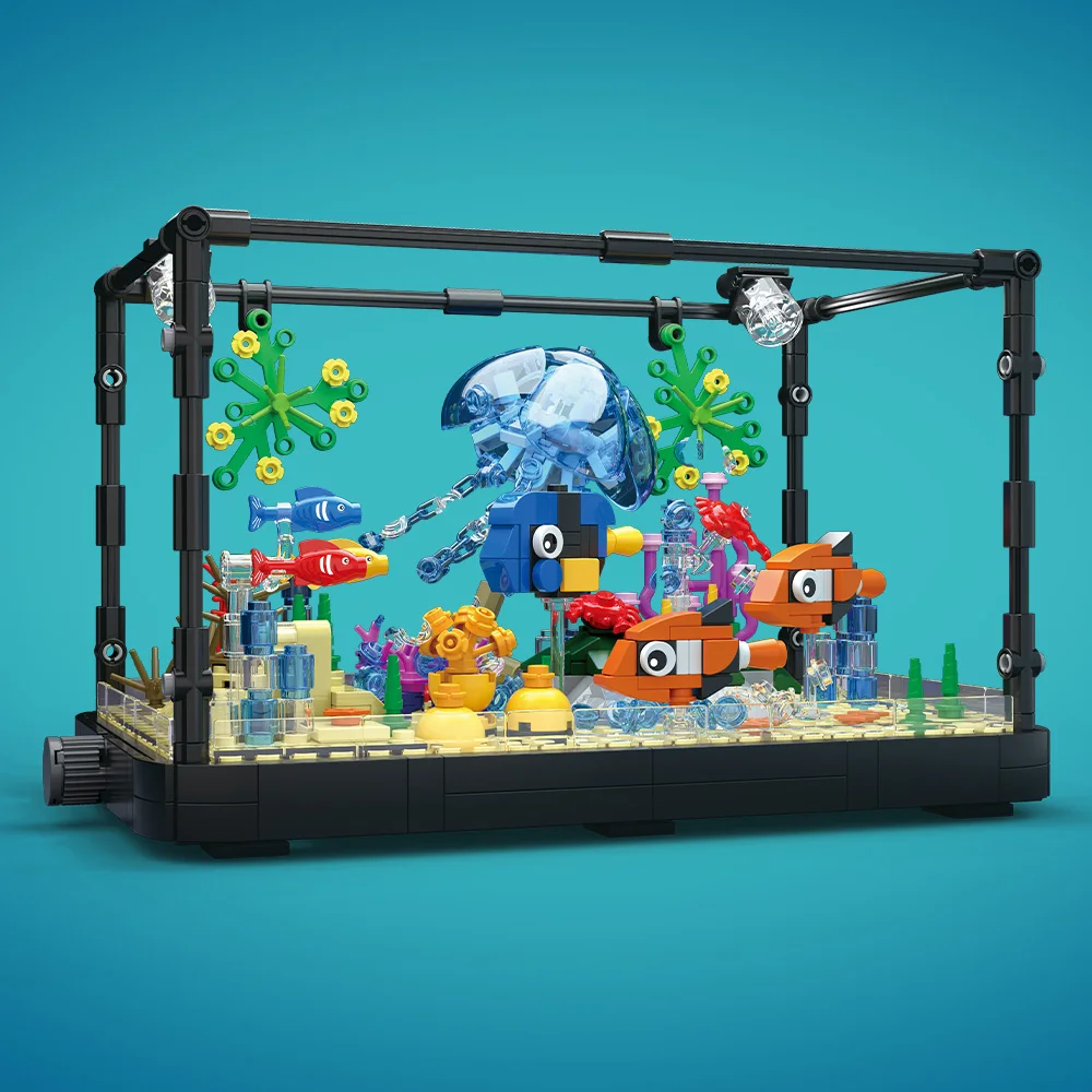 Fish Tank Building Block Set w - Marine Aquarium Kit recension och pris