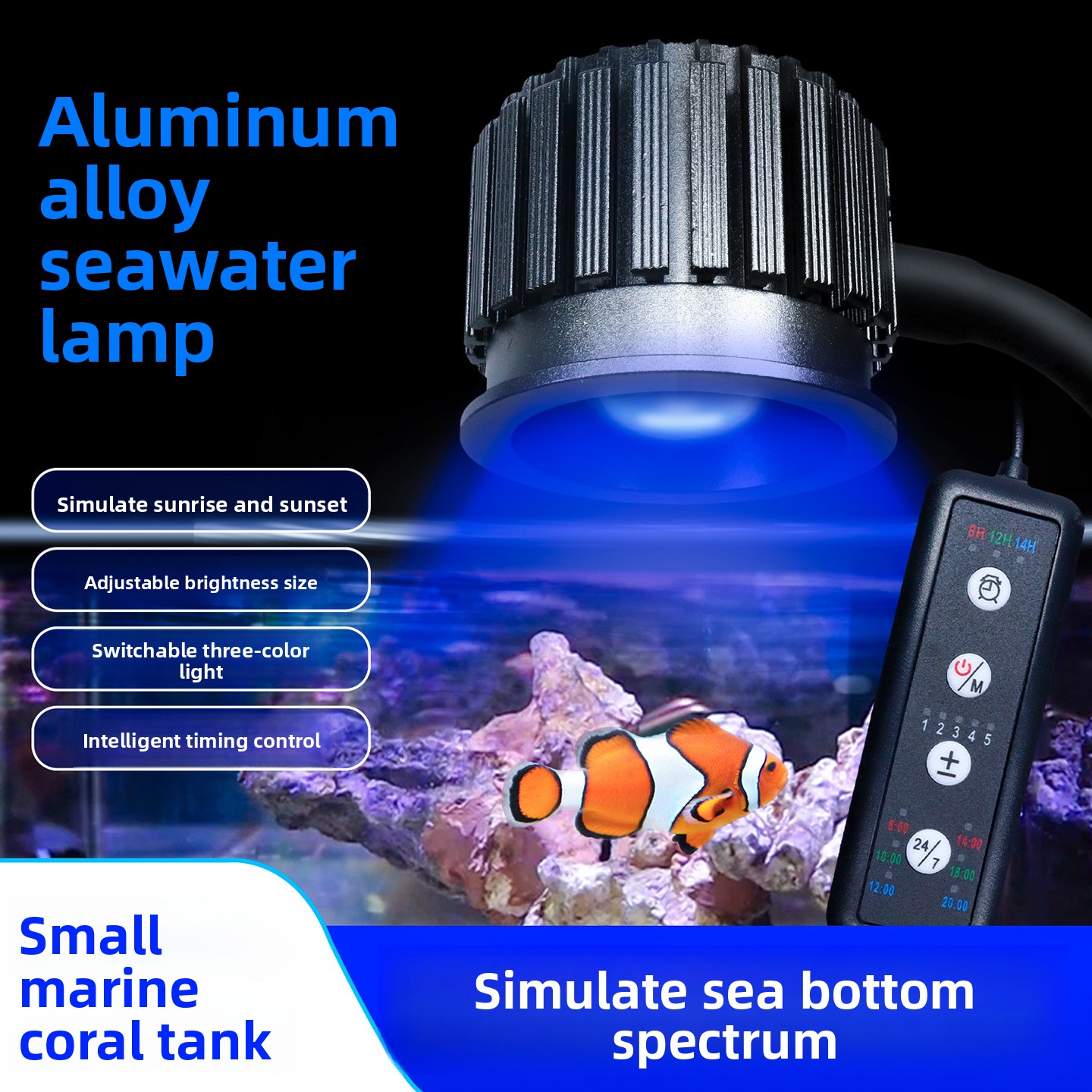 Deep-sea spectral intelligent  - Marine Aquarium Led Lights recension och pris