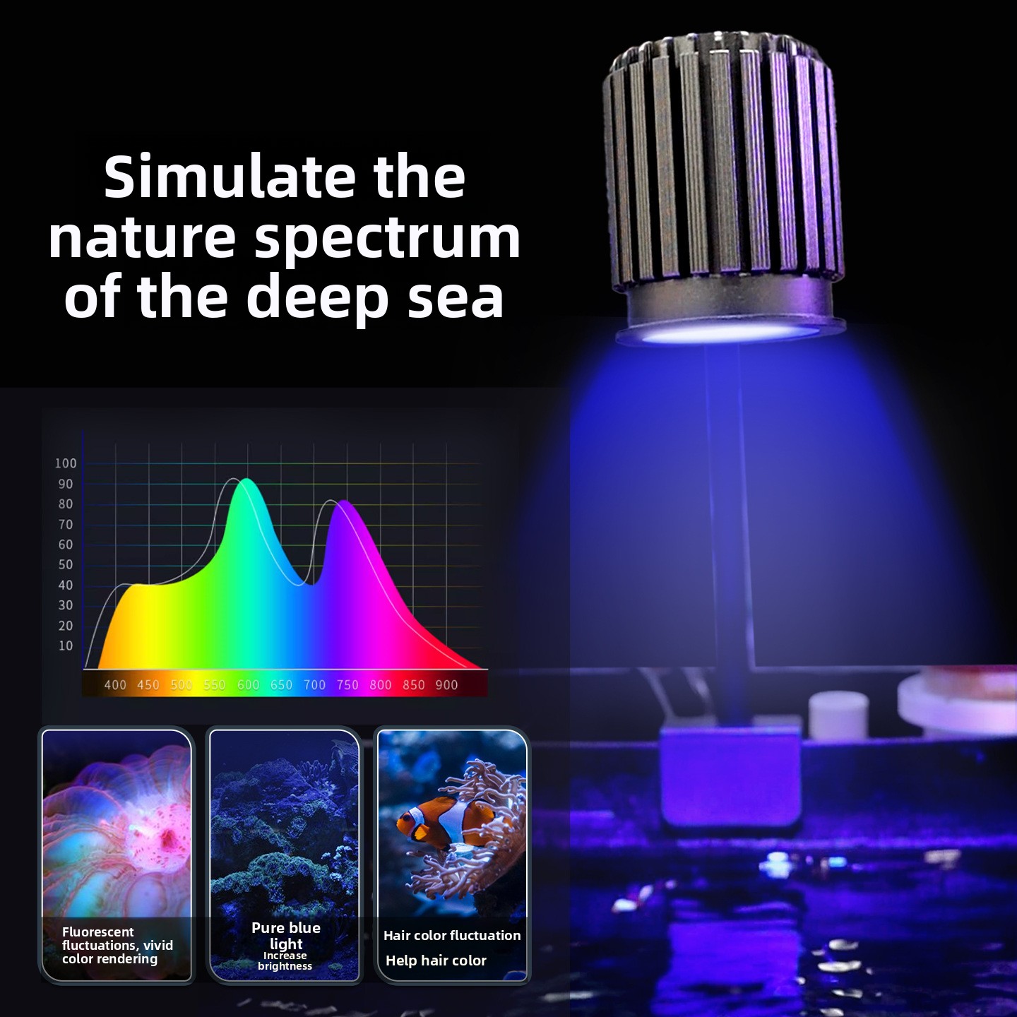 Deep-sea spectral intelligent  - Marine Aquarium Led Lights recension och pris