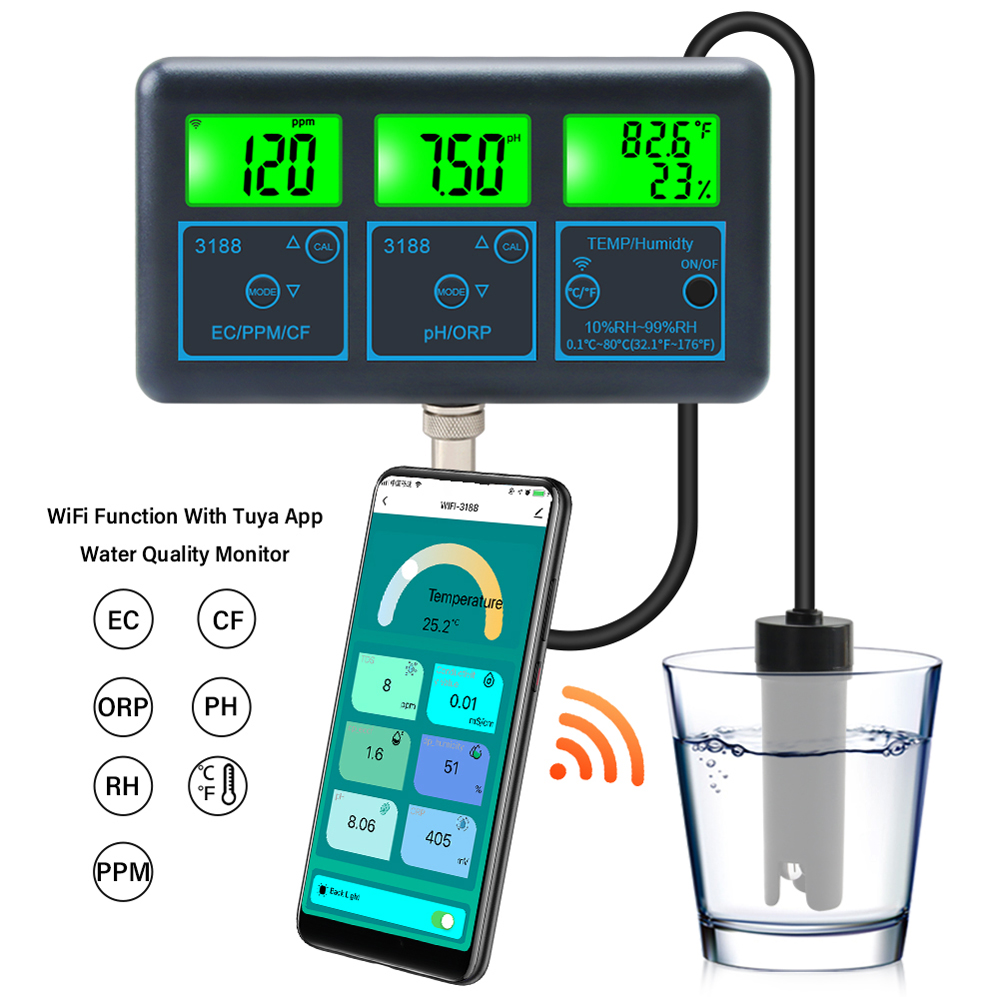 Tuya WiFi 7in1 Water Quality T - Marine Aquarium Par Meter recension och pris