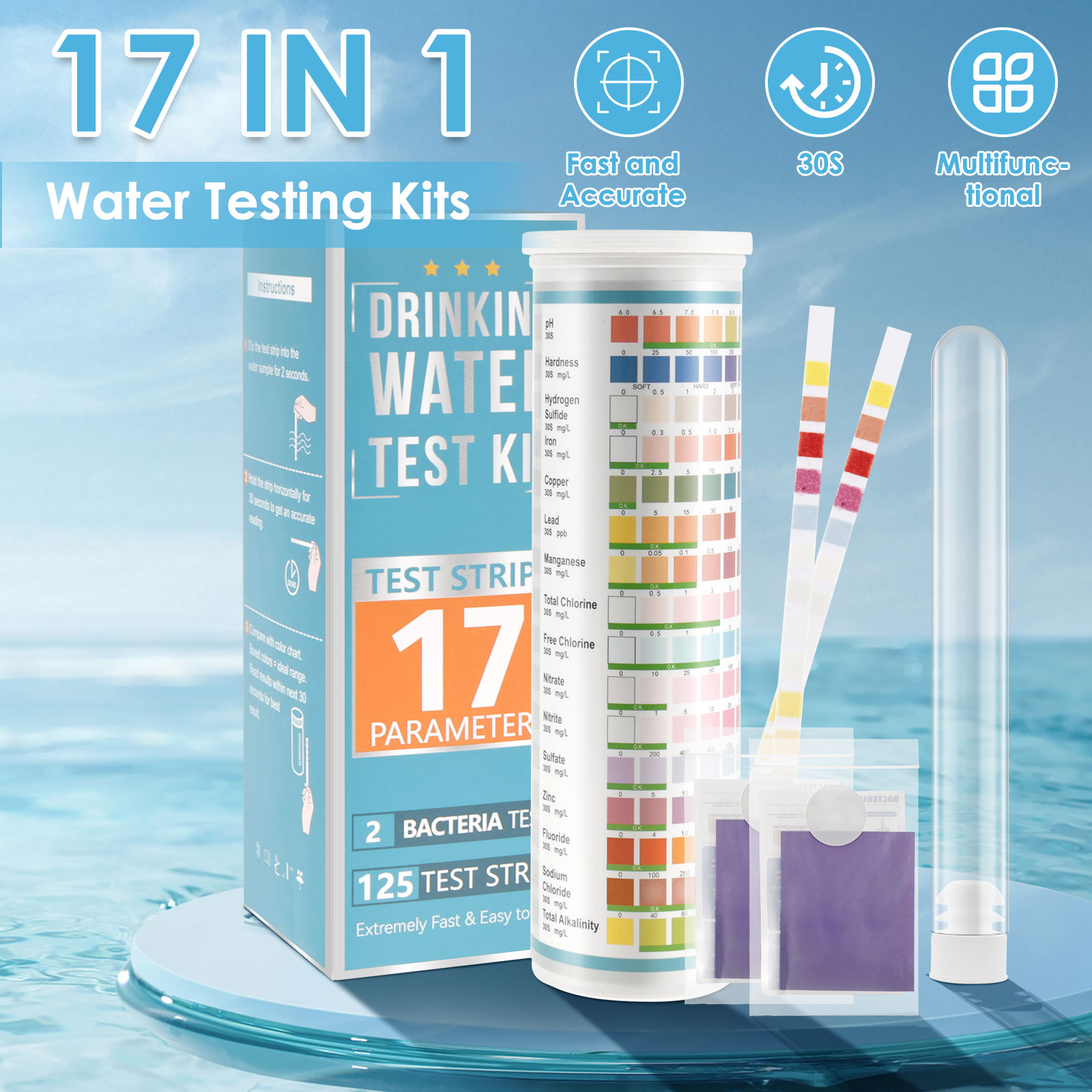 100/125Pc Aquarium Test Strips - Marine Aquarium Water Test Kit recension och pris