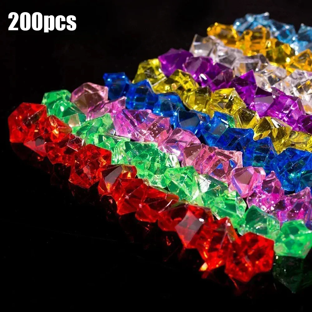 200Pcs Colorful Acrylic Stones - Marine Aquarium Cube recension och pris