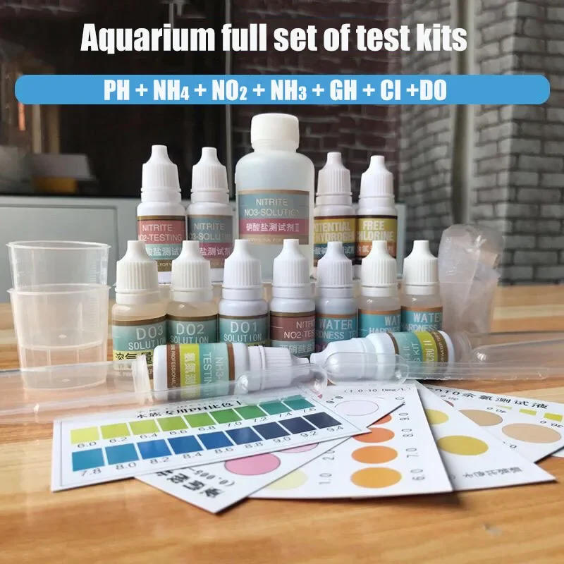PH NH4 NO2 NO3 GH CI H2S DO Ch - Marine Aquarium Water Test Kit recension och pris