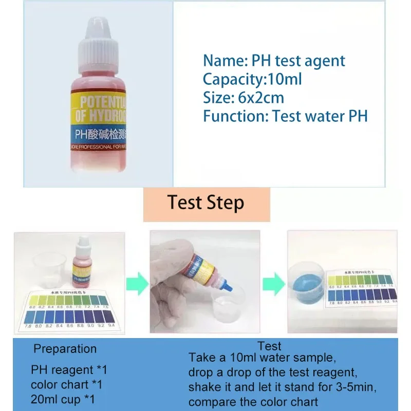 PH NH4 NO2 NO3 GH CI H2S DO Ch - Marine Aquarium Water Test Kit recension och pris