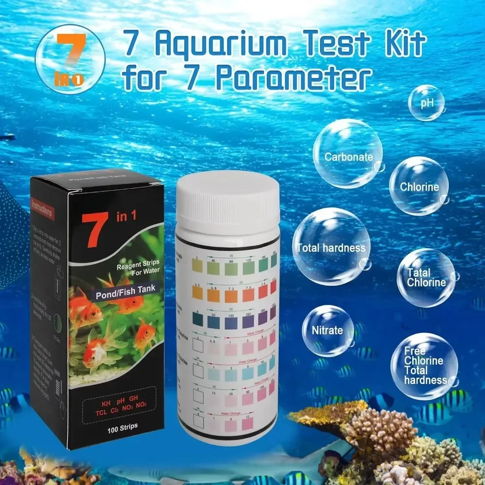Aquarium Test Strip  Freshwate - Marine Aquarium Water Test Kit recension och pris